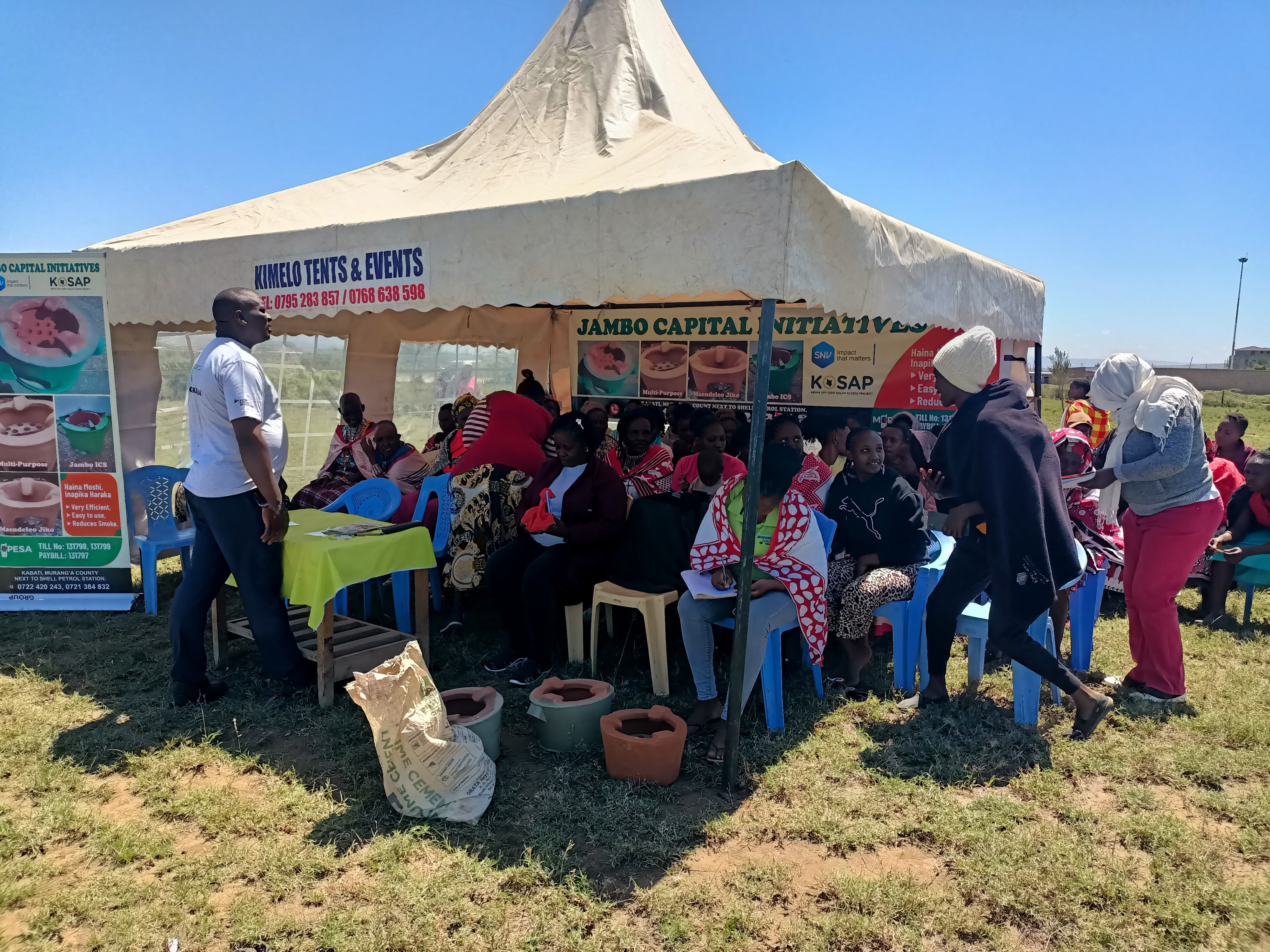 Finished stoves demonstration